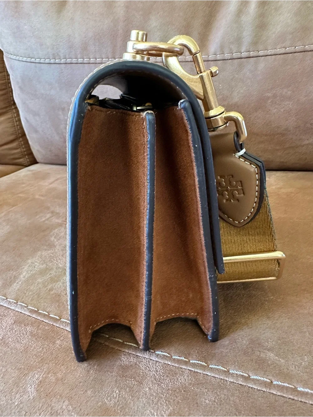Tory Burch T Monogram leather shoulder bag